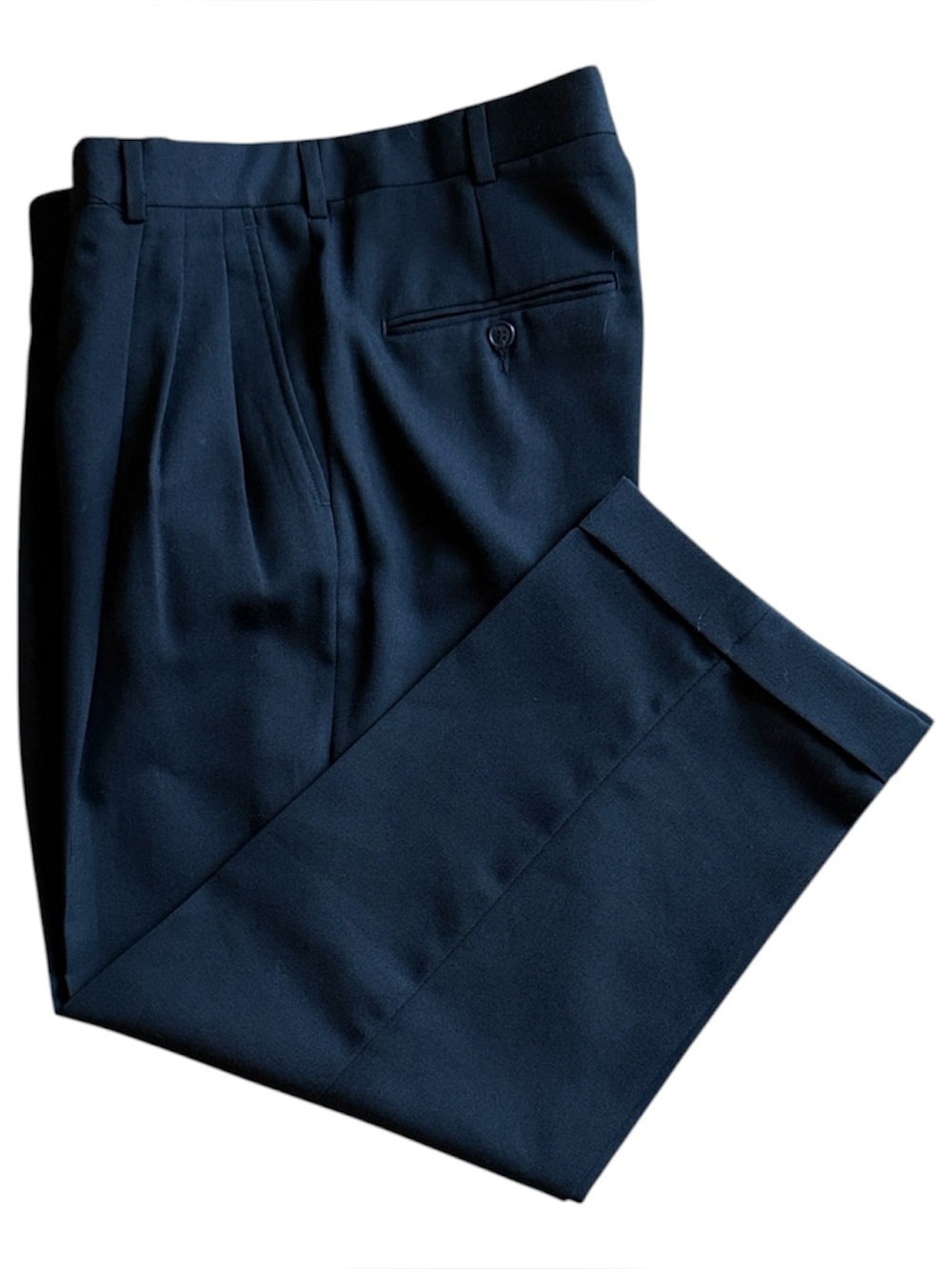 CITY STREET BLACK PLEATED MENS DRESS PANTS SZ 32/27 CLASSIC FIT CUFFED HEM EUC